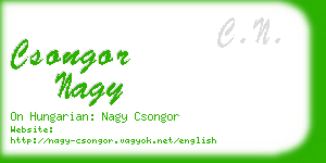 csongor nagy business card